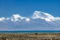 Snow Gurla Mandhata and Lake Manasarovar