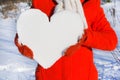 Snow heart Royalty Free Stock Photo