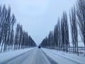 Snow Highway in Winter