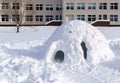 Snow house for children Royalty Free Stock Photo