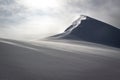 Snow and ice covered mountain on a alpine tour