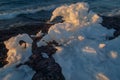 Snow and Ice Formations Lake Superior Royalty Free Stock Photo