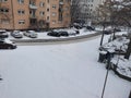 Snow in Karlsruhe Germany