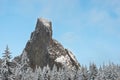 Snow-Kissed Silence: Pietrele Doamnei Rocks and Forest Blanketed in Winter