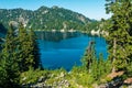 Snow Lake in the Alpine Lakes Wilderness near North Bend, Washington, USA Royalty Free Stock Photo