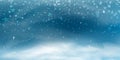 Snow landscape banner