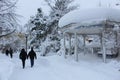 Snow landscape in City Park