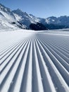 Snow in the mountains Valais Switzerland