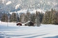 Snow landscape rural living