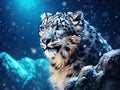 Snow leopard close up Royalty Free Stock Photo