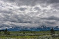 Snow Lingers on Grand Tetons Range