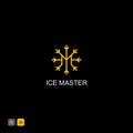 Snow logo design, Ice master logo icon design, Signs and symbols can be used for web, logo, mobile app, icon design, Ice master br