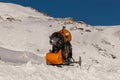 Snow-machine Bavarian Alps. Oberstdorf Royalty Free Stock Photo