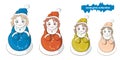 Snow Maiden four-nesting dolls