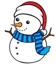 Snow Man Royalty Free Stock Photo