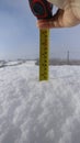 Measuring the snow
