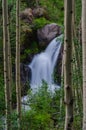 Snow Melt Waterfall Vertical Royalty Free Stock Photo