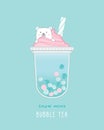 Snow mint Bubble Tea