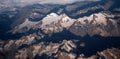 Snow mountain aerial Royalty Free Stock Photo