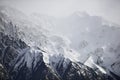 Snow Mountain with Blue Sky from Leh Ladakh India Royalty Free Stock Photo