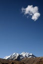 snow mountain cloud