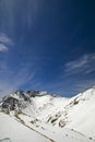 Snow mountain in Dagu Glacier Royalty Free Stock Photo