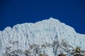 Snow mountain and glacier view at Everest base camp trekking EBC in Nepal Royalty Free Stock Photo