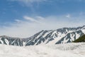 Snow mountain at japan alps tateyama kurobe alpine route