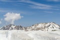 Snow mountain at japan alps tateyama kurobe alpine route