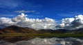 Snow Mountain and Lake Manasarovar