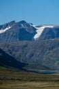 Snow mountain landscape in Norway, close to Valdresflya