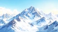 snow Mountain Royalty Free Stock Photo