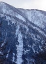 Snow mountain in Nikko, Japan