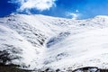 Snow mountain range, Ladakh, India Royalty Free Stock Photo