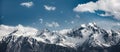 Snow mountain range. Royalty Free Stock Photo