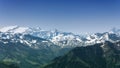 Snow Mountain Range Landscape at Alps, Switzerland Royalty Free Stock Photo