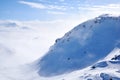 Snow Mountain Range Landscape in Austria Royalty Free Stock Photo