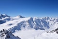 Snow Mountain Range Landscape in Austria Royalty Free Stock Photo