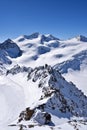 Snow Mountain Range Landscape in Austria Royalty Free Stock Photo