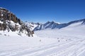 Snow Mountain Range Landscape in Austria Royalty Free Stock Photo