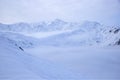 Snow Mountain Range Landscape in Austria Royalty Free Stock Photo