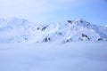 Snow Mountain Range Landscape in Austria Royalty Free Stock Photo