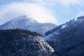 Snow Mountain Range Landscape in Austria Royalty Free Stock Photo