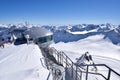 Snow Mountain Range Landscape in Austria Royalty Free Stock Photo