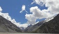 Snow mountain range in northern of  India Royalty Free Stock Photo