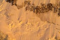 Snow mountain ridge in Alps at sunset Royalty Free Stock Photo