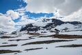 snow mountain landscape beside road in norway