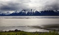 Snow Mountain Seward Highway Anchorage Alaska Royalty Free Stock Photo