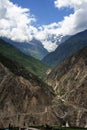 Snow mountain and valley