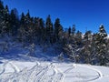 The snow mountains in Adygeya